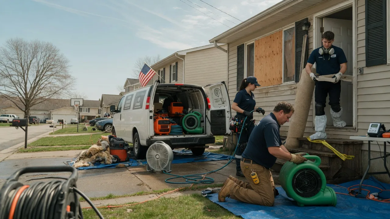 Water Damage Restoration in Lincoln, IL near me